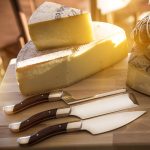 Peynir Bıçak Seti / Fromager Cheese Set (Koyu ahşap renkte)