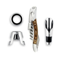 TİRBUŞON SETİ "Sommelier Set Memorabile Crue" - Legnoart